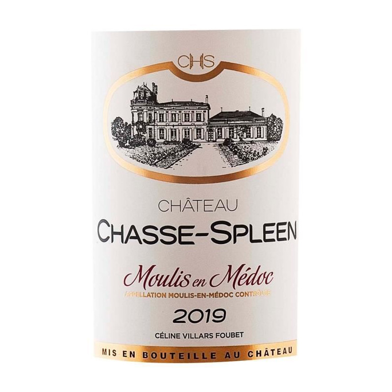 Château Chasse-Spleen 2019 Moulis en Médoc - Vin rouge de Bordeaux
