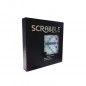 SCRABBLE - Scrabble Deluxe - Jeu de Societe - Scrabble noir + argent avec plateau pivotant et systeme dencoches