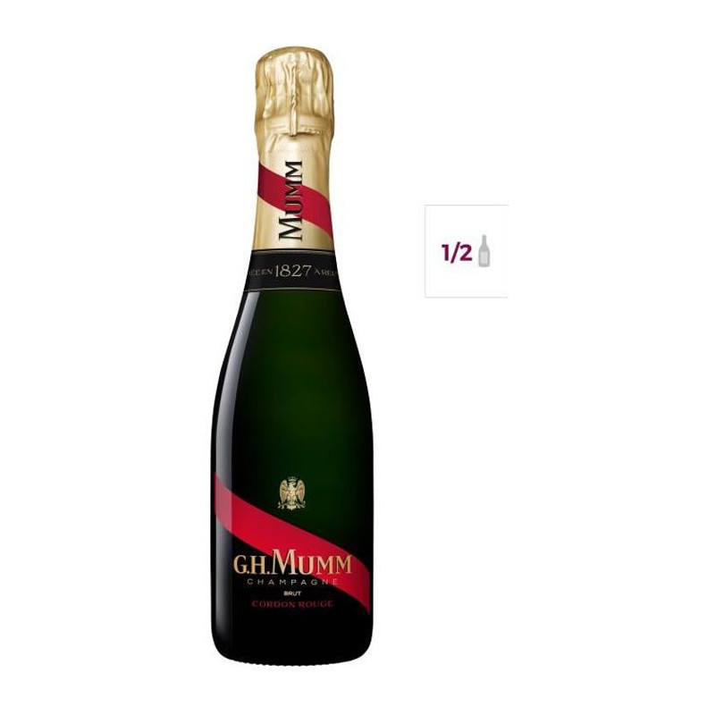 Champagne Mumm Cordon Rouge - 37,5 cl demi-bouteille