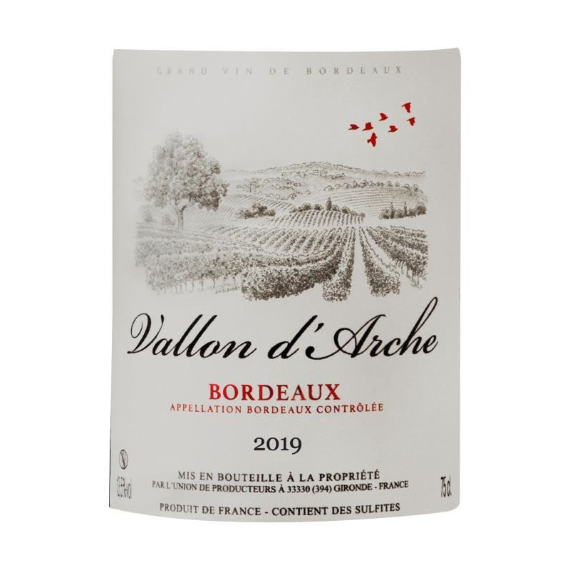 Vallon d'Arche 2019 Bordeaux - Vin rouge de Bordeaux