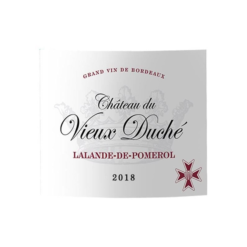 Château Du Vieux Duché 2018 Lalande-de-Pomerol - Vin rouge de Bordeaux