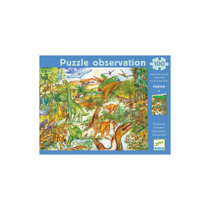 Puzzle Observation 100 p Dinosaures