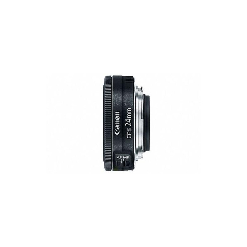 Objectif reflex Canon EF S 24mm f 2.8 STM Pancake Noir