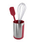 Pot range ustensiles Terraillon Rouge avec fouet et spatule