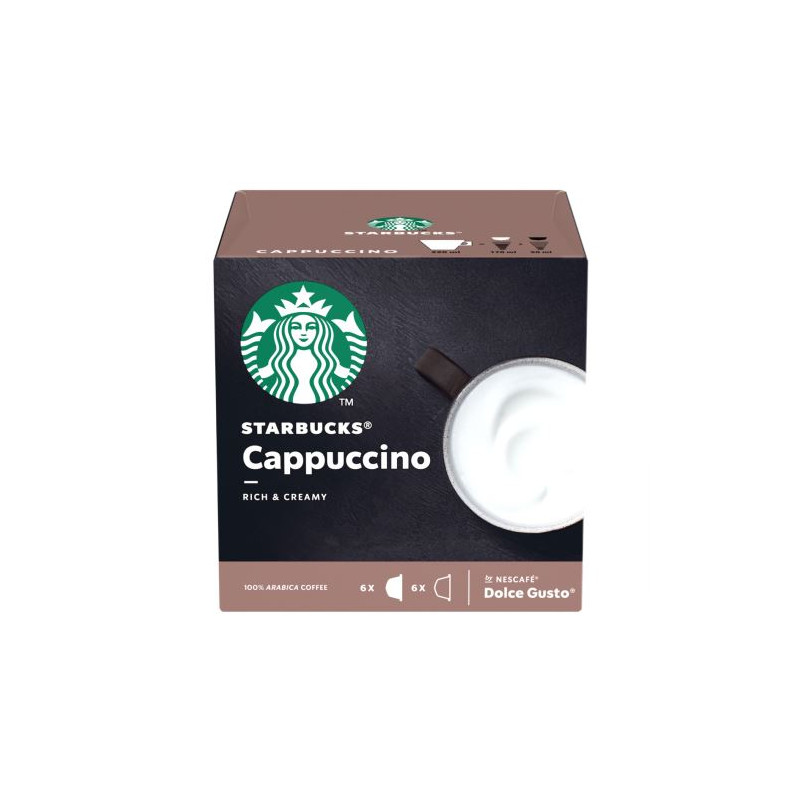 Pack de 12 capsules Dolce Gusto Starbucks Nescafé Cappuccino