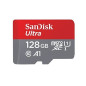 Carte Mémoire SanDisk Ultra MicroSDXC UHS I 128 Go avec Adaptateur microSD, microSDHC et microSDXC