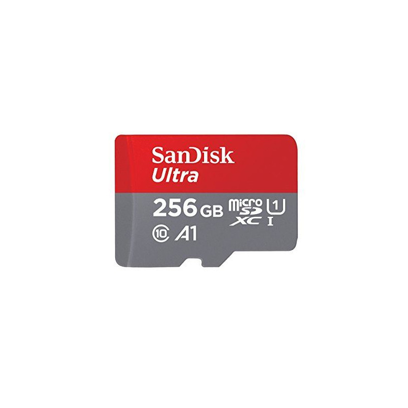 Carte mémoire SanDisk Ultra MicroSDXC 256 Go 100Mo seconde UHS I avec adaptateur SD
