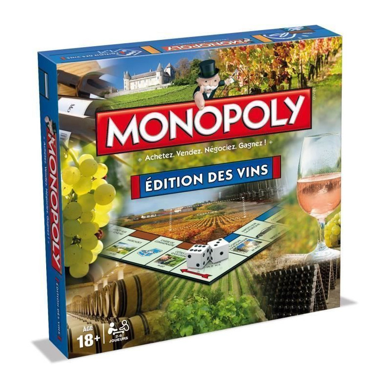 MONOPOLY - Editions des vins - Jeu de societe - Version francaise