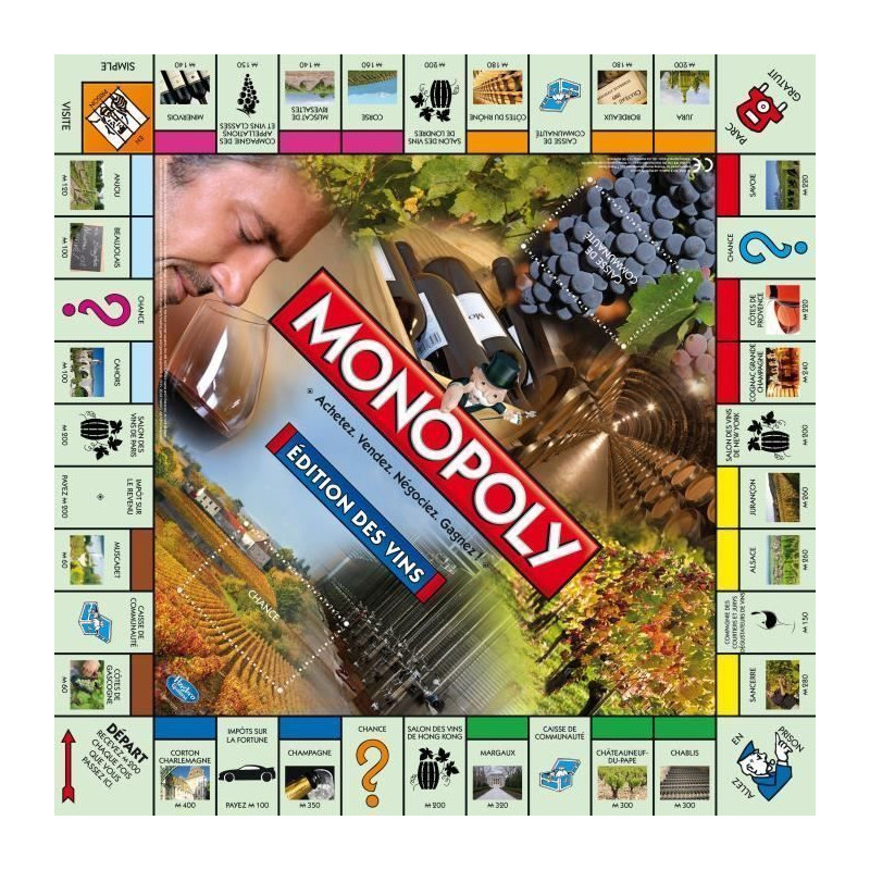 MONOPOLY - Editions des vins - Jeu de societe - Version francaise