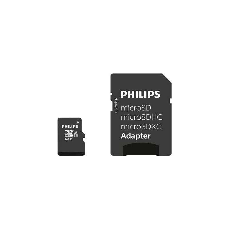 Philips FM32MP45B Carte mémoire flash (adaptateur microSDHC SD inclus(e)) 32 Go Class 10 microSDHC UHS I