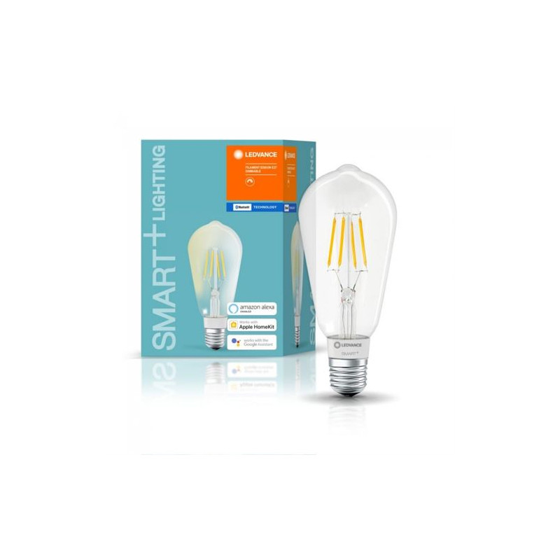 Ampoule connectée Ledvance Smart avec Filament Edison Dimmable 60 6 W Blanc
