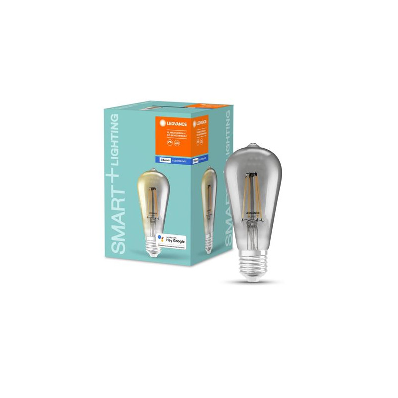 Ampoule connectée Ledvance Smart avec Filament Edison Dimmable 44 6 W Blanc