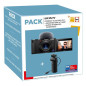 Pack Appareil photo compact pour Vlogging Sony ZV 1 Noir + Poignée trépied VCTSGR1