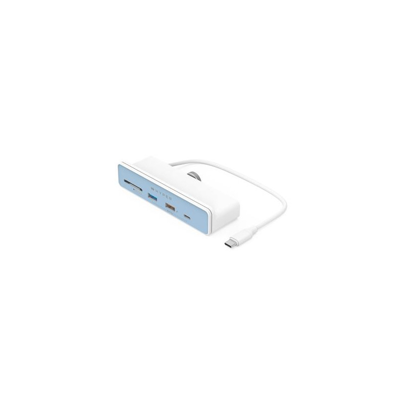 Hub USB Type C 6 en 1 HyperDrive Blanc pour iMac 24"