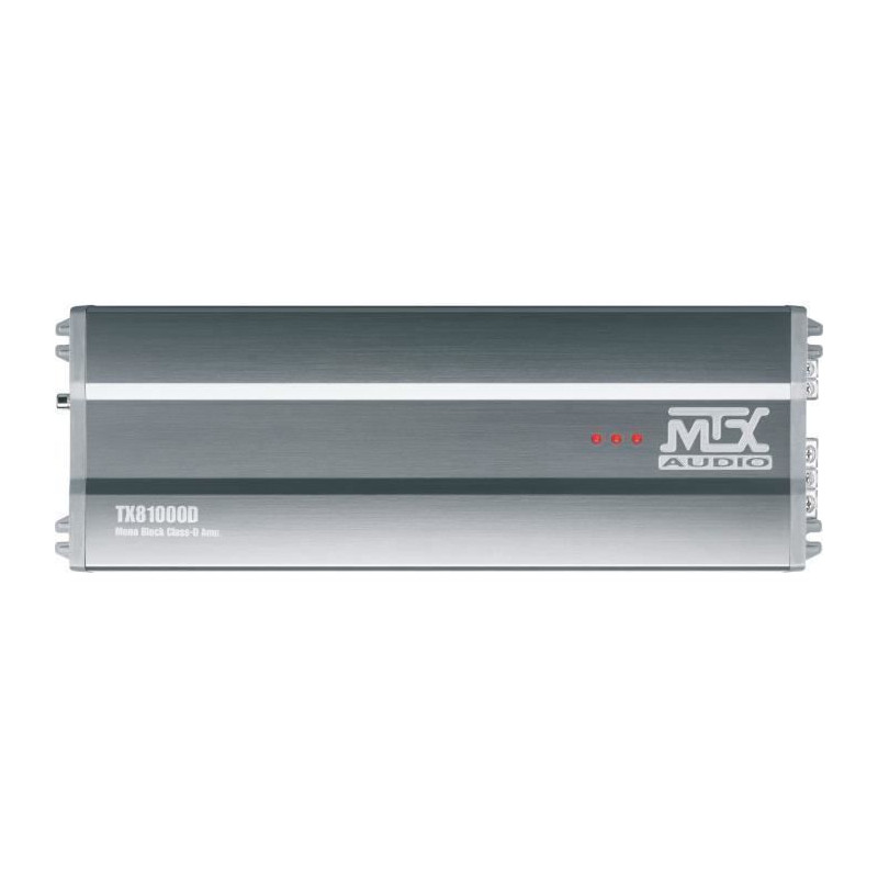 MTX TX81000D Amplificateur 12V Bloc Mono Classe-D 1x1000W RMS en Aluminium
