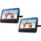 D-JIX PVS 706-50SM Lecteur DVD portable 7 Double ecran + Supports appui-tete