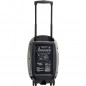 IBIZA PORT12VHF-GR-MKII Systeme De Sonorisation Portable Autonome 12in/30Cm Avec Usb-Mp3, Vox, Bluetooth + 2 Micros Vhf - Noir