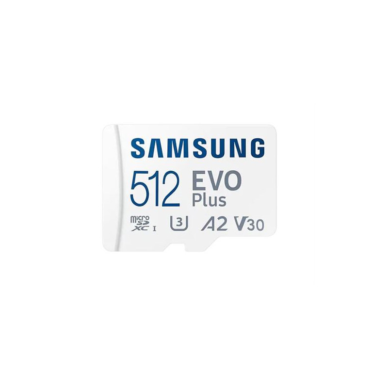 Carte mémoire micro SDXC Samsung Evo Plus MB MC512KA EU Class 10 512 Go Blanc