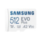 Carte mémoire micro SDXC Samsung Evo Plus MB MC512KA EU Class 10 512 Go Blanc