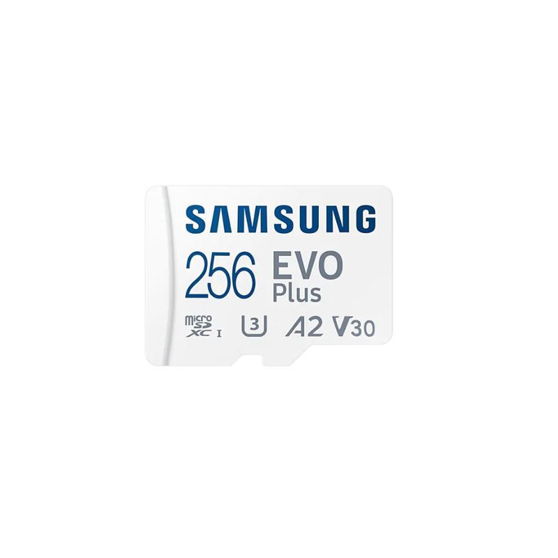Carte mémoire micro SDXC Samsung Evo Plus MB MC256KA EU Class 10 256 Go Blanc