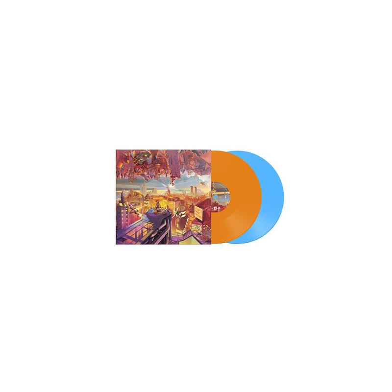 Ratchet And Clank Rift Apart Vinyle Bleu et Orange Marbré