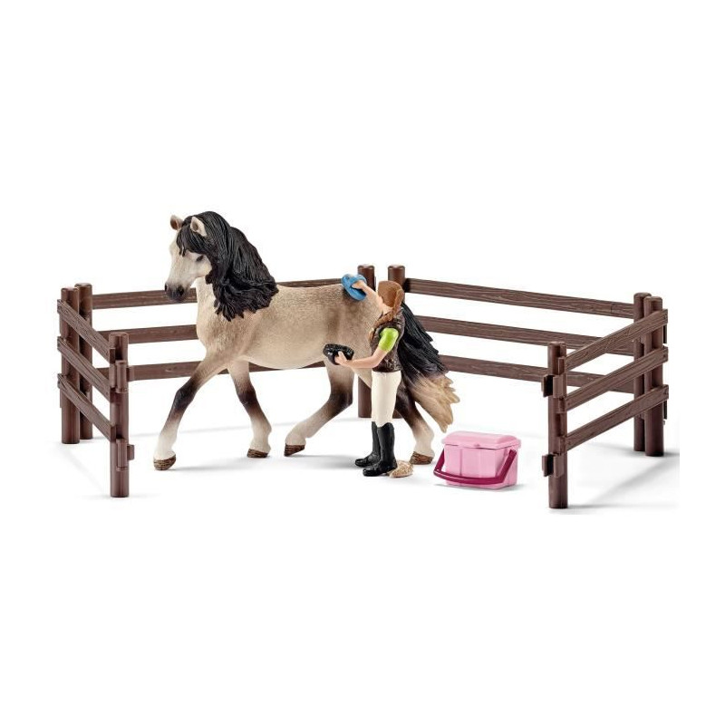 Kit de soin pour chevaux andalous - SCHLEICH - 42270 - A partir de 5 ans