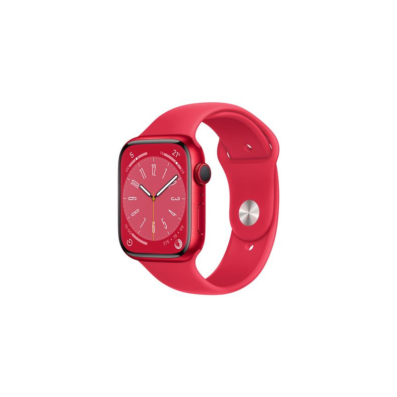 Apple Watch Series 8 GPS, boîtier Aluminium (PRODUCT)RED 45mm avec Bracelet (PRODUCT)RED