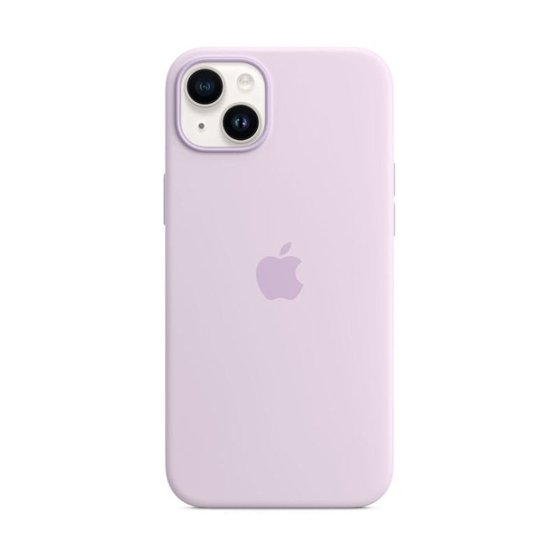 Coque en silicone avec MagSafe pour Apple iPhone 14 Plus Lilas