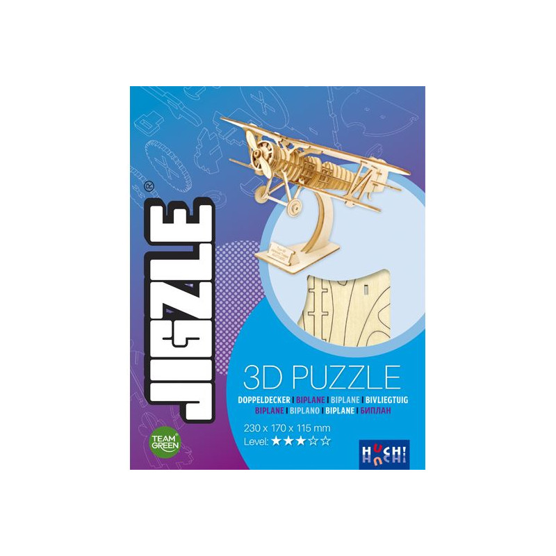 Puzzle 3D Atalia Jeux Jigzle Biplan