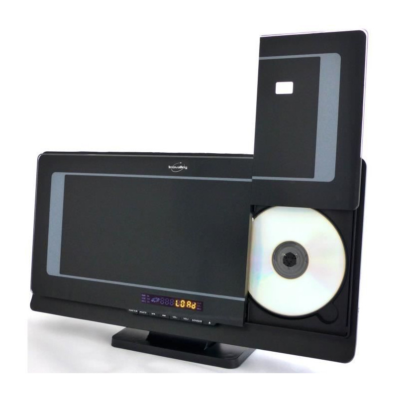 Chaîne Hifi avec lecteur DVD / CD - INOVALLEY - CH36DVD - Bluetooth 5.0 + EDR - 2 x 30 W - Radio FM - Port USB 2.0