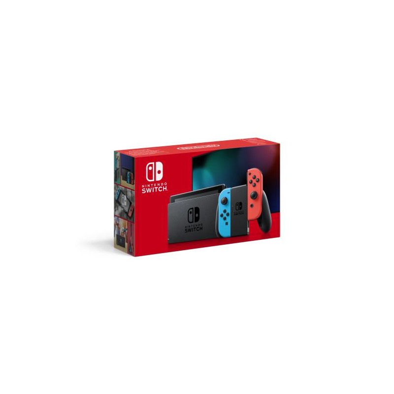 Console Nintendo Switch avec paire de Joy Con Rouge et Bleu Neon V2