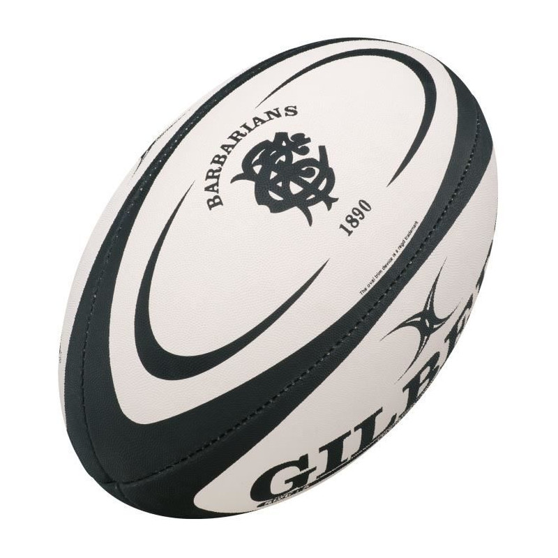 GILBERT Ballon de rugby REPLICA - Barbarians - Taille 5