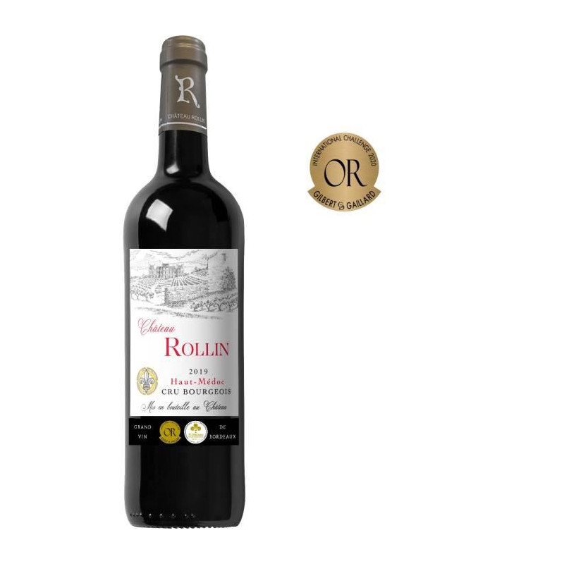 Château Rollin 2019 Haut-Médoc Cru Bourgeois - Vin rouge de Bordeaux