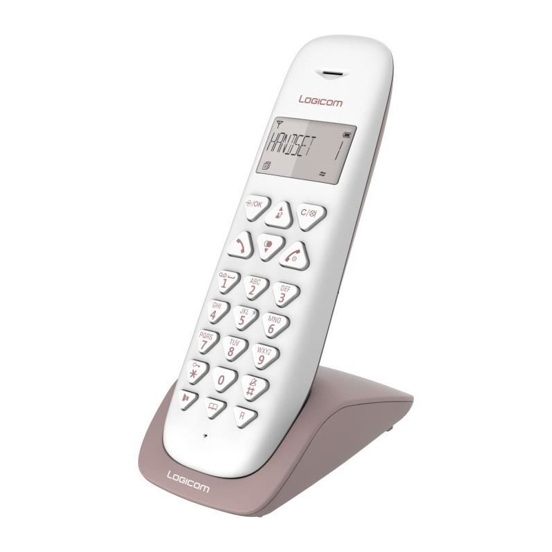 LOGICOM Téléphone sans fil VEGA 150 SOLO Taupe sans répondeur