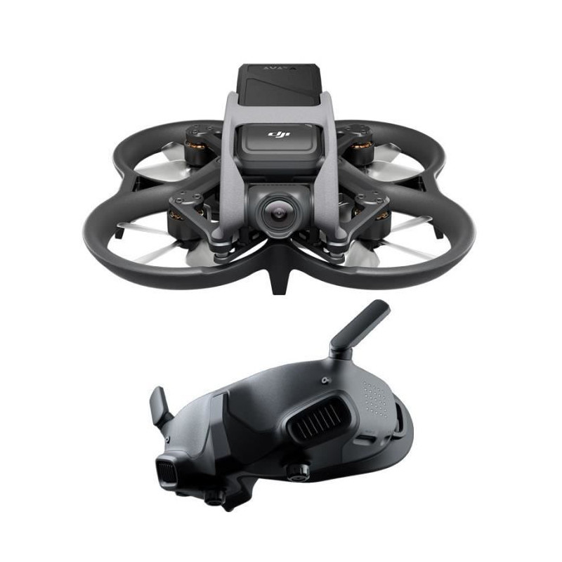 Drone DJI Avata Pro-View Combo - 4K 50ips et 60ips - + Nouvelle version du casque (FPV Google 2) - Noir