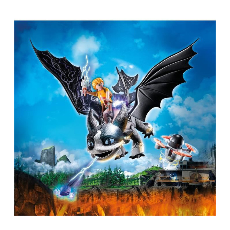 PLAYMOBIL - 71081 - Dragons Nine Realms: Thunder & Tom