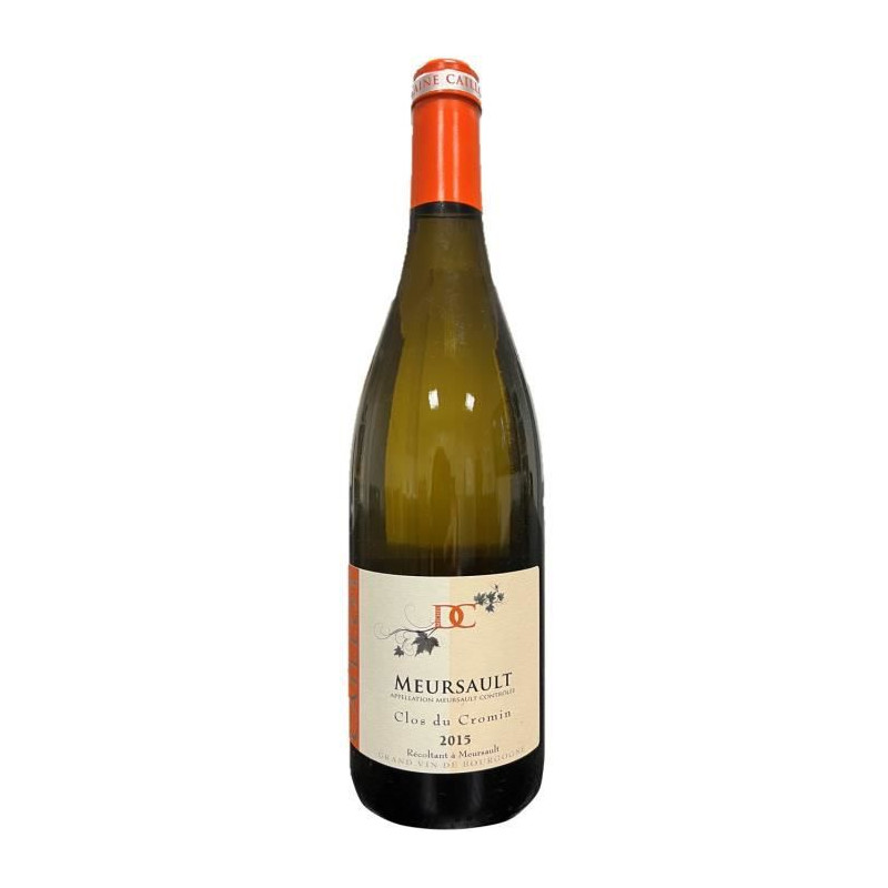Domaine Caillot Clos du Cromin 2015 Meursault - Vin blanc de Bourgogne