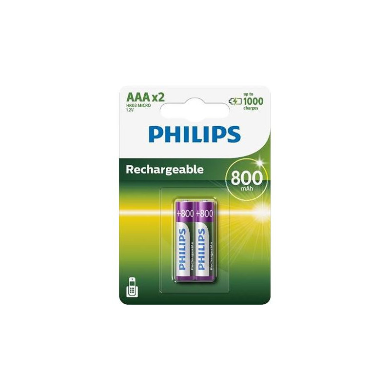 Batteries type AAA Philips R03B2A80 10