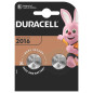 Duracell Electronics 2016 Batterie 2 x CR2016 Li