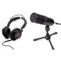 Pack Microphone podcast Zoom ZDM 1PMP Noir