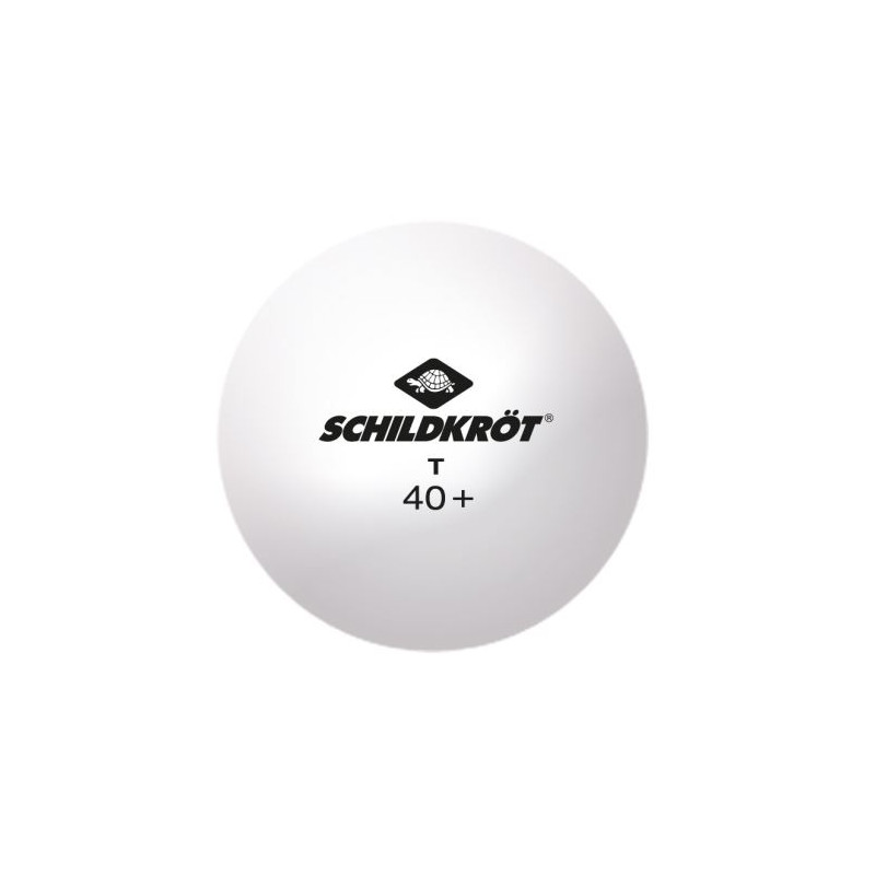 Balle de tennis de table Donic Schildkröt One Training Poly 40+ Blanc