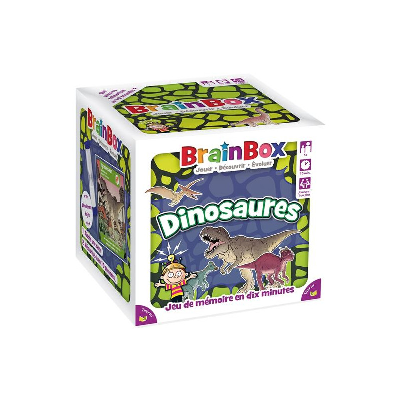 Jeu de culture générale Asmodee BrainBox Dinosaures