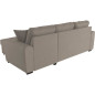 Canapé d'angle convertible réversible 4 places - Tissu beige - Contemporain - L 244 x P 151 x H 90 - HAMILTON