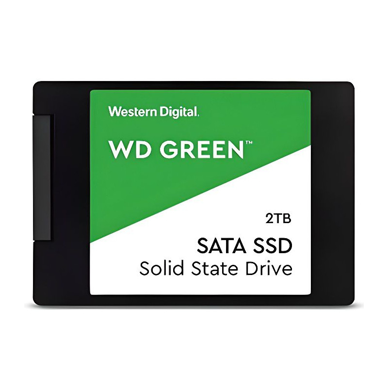 WESTERN DIGITAL Disque dur SATA SSD - 2TB interne - Format 2.5 - Vert