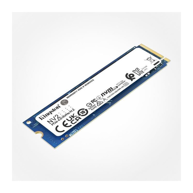 KINGSTON TECHNOLOGY Disque dur - SSD NV2 - 1To interne - M.2 2280 PCIe 4.0 NVMe - Bleu