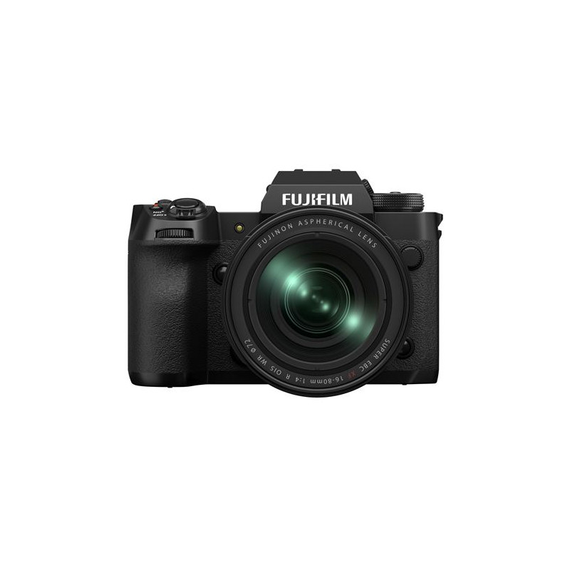 Appareil photo hybride Fujifilm X H2 noir + XF 16 80mm f 4 R OIS WR