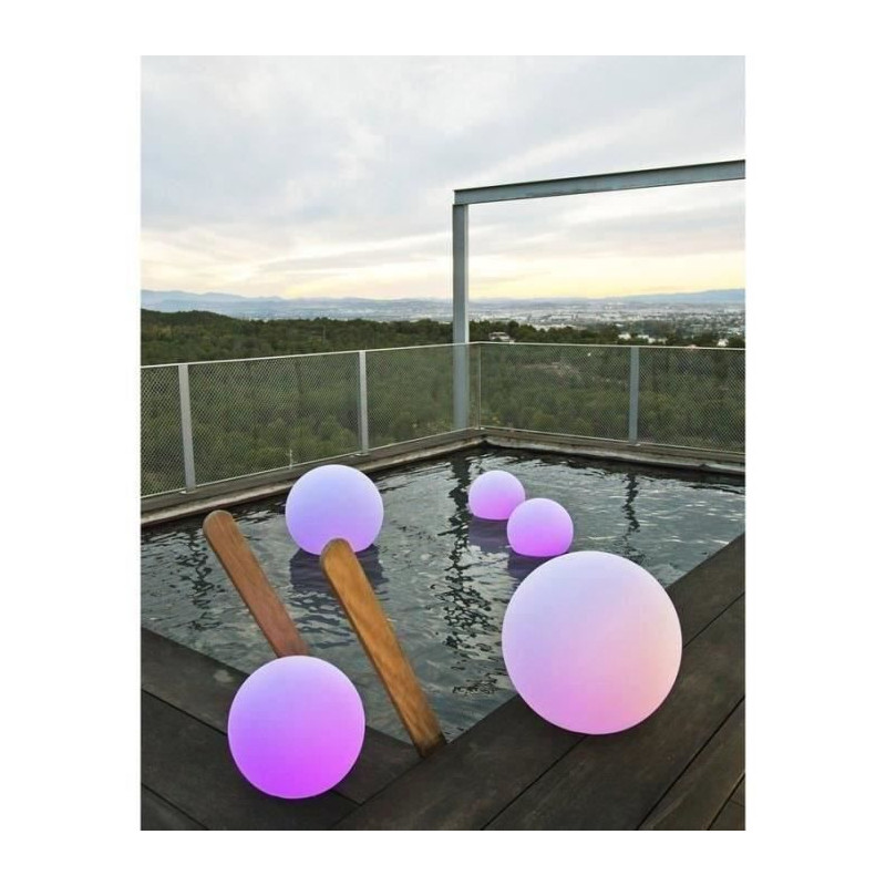 LUMISKY Sphere Led sans fil telecommandable 30 cm - Multicolore