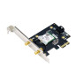 Adaptateur réseau PCIe 802.11a, 802.11b g n, 802.11ax (Wi Fi 6) Asus Noir