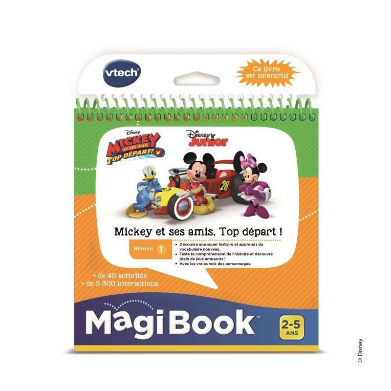 VTECH - Livre Interactif Magibook - Mickey et ses Amis, Top Depart