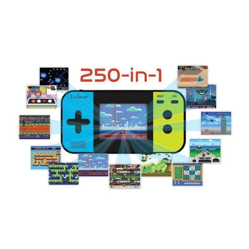 LEXIBOOK Console portable Compact Cyber Arcade - ecran 2.5 - 250 jeux
